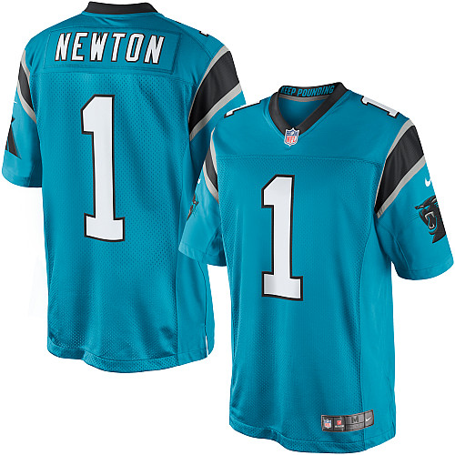 Men's Limited Cam Newton Nike Jersey Blue Alternate - #1 NFL Carolina Panthers